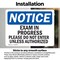 Signmission Exam In Progress Please Do Not Enter Unless OSHA Notice Sign, Vinyl Decal, 10in W x 7in L, 2PK OS-2PACK-NS-D-710-L-12204 - alternate 5